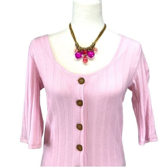 Free People Central Park Cardigan Blush Pink - Picture 4 of 8